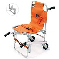 SuRose Stair Chair YJK-A-5 Emergency 2 Wheels Ambulance Firefighter Evacuation Medical Transport Chair with Patient Restraint Straps,400 Lbs Capacity,36″ X 21″ X 28″