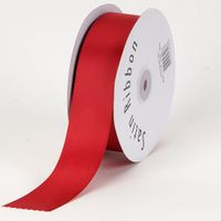 BBCrafts Scarlet Satin Ribbon Single Face 3/8 inch 100 Yards