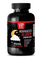 Stress Relief - Advanced Sleep Complex 952MG - Anxiety and Stress Relief - Promotes Rest - theanine Extract - 1 Bottle (60 Capsules)