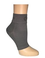  mmHg Compression Foot Sleeves for Men & Women (1 Pair) - Best Plantar Fasciitis Sleeve for Plantar Fasciitis Pain Relief, Heel Pain, Sports, Travel, and Everyday Use with Arch Sup (Grey, Extra Large)