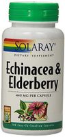 Solaray Echinacea and Elderberry Capsules, 440 mg, 100 Count