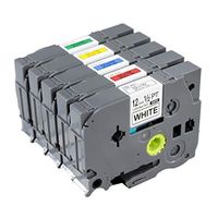 Camopro Compatible Label Tape Replace Brother P Touch Label Tape Laminated TZe-231 TZe-431 TZe-531 TZe-631 TZe-731 TZ Tape for Brother P-Touch Label Maker PT-D210 PT-D400, 26.2 Feet(8m), 5-Color