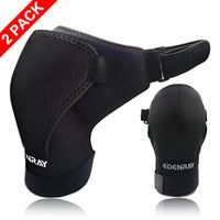 Shoulder Brace for Men and Women 2 Pack, Shoulder Support for Torn Rotator Cuff, Dislocated AC Joint, Bursitis, Neoprene Shoulder Compression Sleeve Wrap (Ordinary Breathable Type)