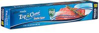 Plastimade Zip'n'Close Disposable Plastic Resealable Freezer Storage Bags, 2 Gallon Size, 10 Bags, Double Seal, Great for Home, Office, Traveling, Freezing, Food Prep, Or Any Storage Needs (1 Pack)