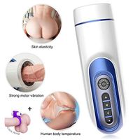Vioretf- Fitness mǎssǎge Exercise Electric Intelligent Heating Voice Interaction Deep-Throat Male Oral Mǎstùrbǎtor R-ealistic Tongue Mâstürbâtîon Cup 7 Frequency Waterproof Vâgînâ Vîbrâtör Male's Toy