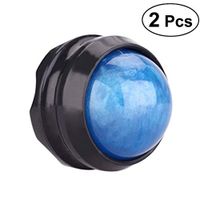 HEALLILY Manual Massage Ball Roller Massage, 2-Pack Self Message Therapy Tools Great for Sore Muscle, Shoulder, Neck, Back, Foot, Body Pain Relief (Blue)