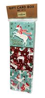 Christmas Gift Card Box (Set of 3) (Unicorn)