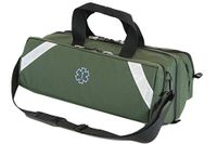 Iron Duck Oxygen Bag with Two Full Length Exterior Pockets for Class D or Jumbo D Oxygen Tank, Regulator and Related Delivery Supplies, Nylon, Black.Made in The USA!