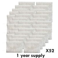 CPAP Filters Disposable Felt Pollen air Filter - 52 Pack 1 Year Supply - Made in The USA Standard Universal CPAP Filter Supplies - ResMed Airsense 10, Aircurve 10, S9 Series Machines by Mars Wellness