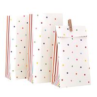 Illume Partyware Celebrate Happiness Rainbow Stripe & Stars - Treat Bag - Pack of 10