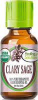 Organic Clary Sage Essential Oil (100% Pure - USDA Certified Organic) Best Therapeutic Grade Essential Oil - 30ml