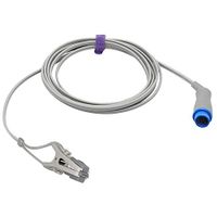 Compatible Biolight Veterinary Spo2 Sensor Animal Ear Tongue Clip 9.8 ft 7 pins Connector