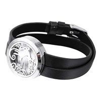 Healifty Dermis Bracelet 1 Pcs Fashionable Stainless Steel Magnet Bracelet Bracelet Lovers Bangle Wristband Decoration for Girl Ladies