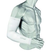 Zamst Compresion Arm Sleeve Sport Support (2 Pack), White, Large
