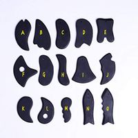 Leoie Natural Jade Axe Shape Guasha Board Facial Massage Jade Roller Face Body Massager Beauty Tool