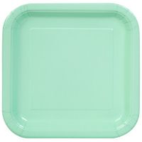 Unique Industries, Paper Plate, 14 Pieces - Mint