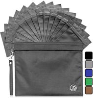 Smell Proof Stash Bag 11x9 Inches with 15 Resealable Reusable Container Bags 4x6 Inches - Heavy Duty Carbon Lined Odor Free Storage Pouch to Contain and Eliminate Scent