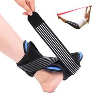 OUTERDO Plantar Fasciitis Night Splint Brace - Adjustable Dorsal Night Splint Foot Drop Orthotic Brace for Both Feet, Effective Relief from Plantar Fasciitis Pain, Foot Back Sprain and Strain(Red)