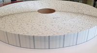 1" Clear Round Tabs/Wafer Seals - Single Roll of 30,000