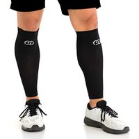 CompressionGear Calf Sleeve - Best Leg Socks for Shin Splints, Muscle Cramps, Pain Relief - Non-Slip Calf Guard Fits Men & Women’s Calves, Great for Basketball, Running, Maternity, Travel