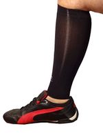 CzSalus Basketball, Running, Baseball, Football, Cycling, Training Sport Calf Sleeves with Graduated Compression - 1/S Black