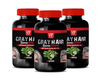 Grey Hair Killer - Gray Hair Reverse Complex - Natural Solution - Powerful Results - Saw Palmetto Berry Extract - 3 Bottles (180 Capsules)