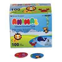 Bandage Spot Plastic 7/8" Flexible Animal Lf - Pack of 100