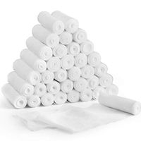 Gauze Bandage Roll, 36-Count Gauze Wrap, 4" x 4 Yards Stretched Gauze Roll, Medical Wound Care Supplies for First Aid, by LotFancy