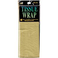 Tissue Gift Wrap 20"X20" 4/Pkg-Gold