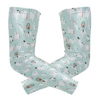 Space White Unicorn With Watermelon Light Green Unisex Arm Sleeve,UV Protection Arm Compression Sleeve, Skin Protection Sport Arm Cooler Sleeve for Running Hiking Jogging Motorcycling Climbing Camping