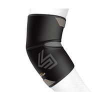 Shock Doctor Elbow Compression Sleeve with Extended Coverage (Black, Medium)