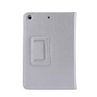 iPad Mini Case, Premium Leather Folio Book Cover Design with Multi-Angle Viewing Stand Auto Sleep/Wake Function Compatible with iPad Mini/Mini 2 /Mini 3 （Sliver）Boens