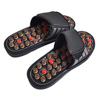 SUPVOX Acupressure foot massage slippers stone slippers health care stone reflexology sandals for men women