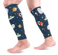 LEVEIS Space Ship Arm Sleeves UV Protection for Men Women Sunblock Protective Gloves Running Golf Cycling Driving Long Arm Cover 1 Pair