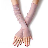 ECHERY Long Lace Sunscreen Arm Cooling Protective Sleeves for Men/Women Outdoor Activities UV Skin Protection