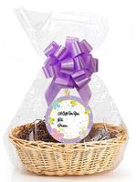 Lavendar Garden 2Pack Designer Cello Bags/Tags/Bows Cellophane Extra Large Gift Basket Packaging Bags Flat 25" X 30"