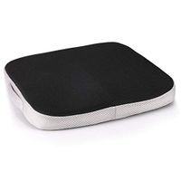 Wearefo Memory Foam Office Chair Cushion Car Seat Pillow Seat Cushion Chair Pad Pressure Relief Tailbone Orthopedic Pain Relief Breathable Net Cushion Sitting Pillow (Black and Gray, Mesh Cloth)