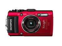 Olympus TG-4 16 MP Waterproof Digital Camera with 3-Inch LCD (Red)