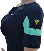 FIGHTECH Shoulder Brace for Men and Women | Compression Support for Torn Rotator Cuff and Other Shoulder Injuries | Left or Right Arm (Mint, Small/Medium)