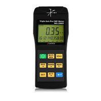 EMI Magnetic Field Gauss Meter Detector MG-2000T Triple Axis Professional use with Datalogger EMI from MRI Machines Industrial and Medical Equipment Power Lines and Appliances EMF inspections