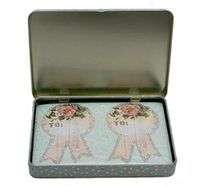 Papaya Art Holiday Glitter Sticker Sheet in Tin