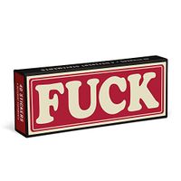 Knock Knock Statement Stickers Set, Box of 40 Stickers, 10 of Each Design, FCK, What The FCK, FCK No, FCK Yeah