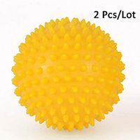 Jkhome Spiky Massage Ball for Deep Tissue Body Back Foot Shoulder Neck Hands Pain Relief Plantar Fasciitis Compact Muscle Roller Trigger Point Therapy Sport Yoga (2 Pcs, Light Blue, 7cm, 2.75inch)