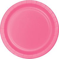 Club Pack of 192 Candy Pink Disposable Paper Party Dinner Plates 9"