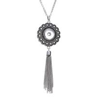 New Sale Charm Key Pendant Necklace Drills Fit 18mm Noosa Snaps Button YSDZ04 Woman Pretty Bright Cute Stylish For gift Simple Lovely Cheap Elegant Jewerly