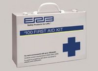 First Aid Kit, 25 Person, Metal, 6.5"Lx9.5"W x 2.75"D, 17134