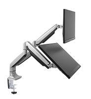 EUREKA ERGONOMIC Dual Monitor Arms, Full Motion Dual Stacking Mount, Fits Screens Up to 30", Aluminum