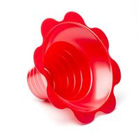 Small Shaved Ice Sno Cone Flower Cups (4 OZ) 250 Count Red