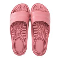Deerway Acupressure Massage Slippers Therapeutic Reflexology Sandals for Foot Acupoint Massage Shiatsu Arch Pain Relief Non-Slip Shoes Bath Shower (7-7.5 M US Women/6-6.5 M US Men, Red)
