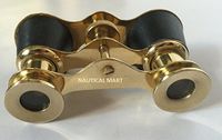 Opera Binoculars Leather Bound Nautical Accents - NauticalMart